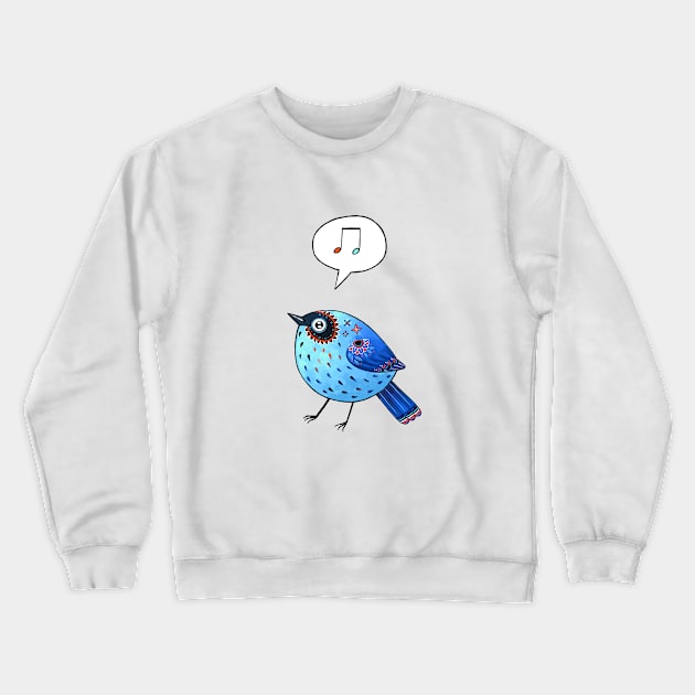 Blue Bird Crewneck Sweatshirt by Freeminds